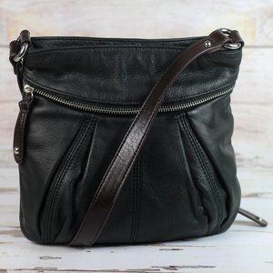 Clarks Leather Crossbody Bag Black
